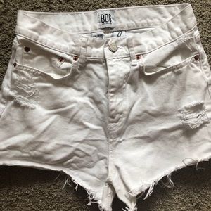 BDG Urban Outfitters white high rise shorts